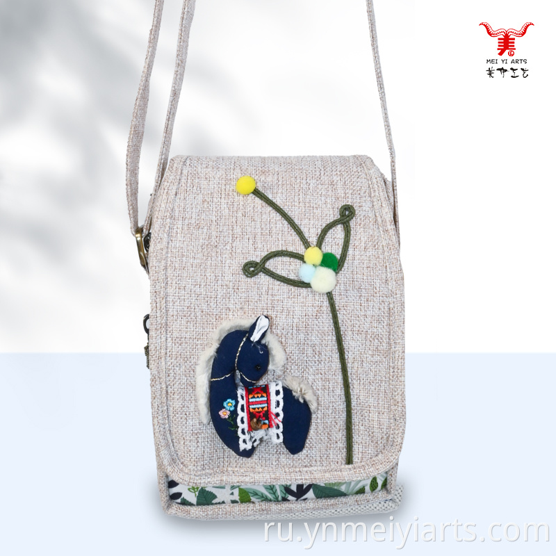 Flip top crossbody bag
